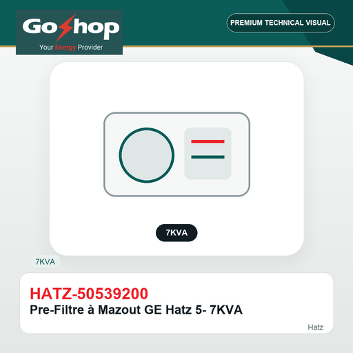 [HATZ-50539200] Pre-Filtre à Mazout GE Hatz 5- 7KVA