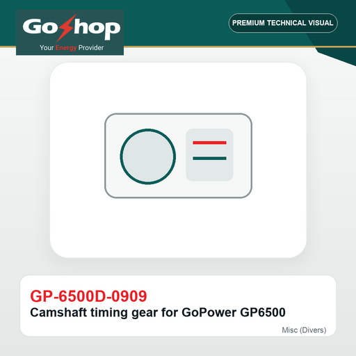 [GP-6500D-0909] Camshaft timing gear for GoPower GP6500