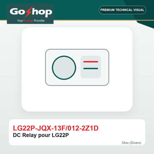 [LG22P-JQX-13F/012-2Z1D] DC Relay pour LG22P