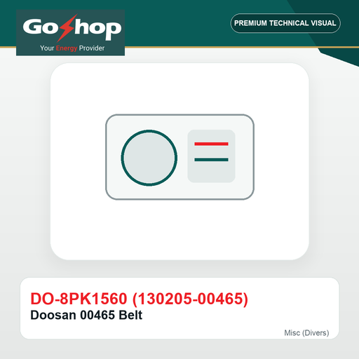 [DO-8PK1560 (130205-00465)] Doosan 00465 Belt
