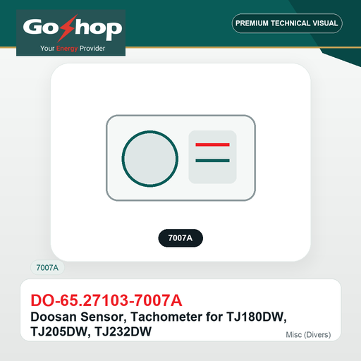 [DO-65.27103-7007A] Doosan Sensor, Tachometer for TJ180DW, TJ205DW, TJ232DW