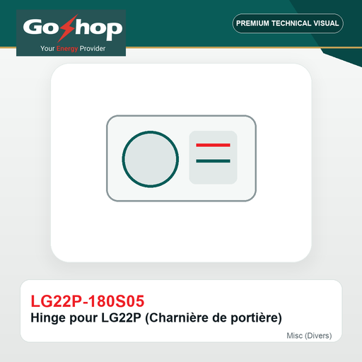 [LG22P-180S05] Hinge pour LG22P (Charnière de portière)