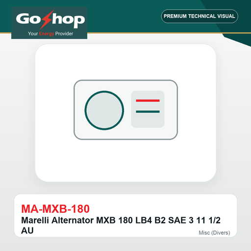 [MA-MXB-180] Marelli Alternator MXB 180 LB4 B2 SAE 3 11 1/2 AU