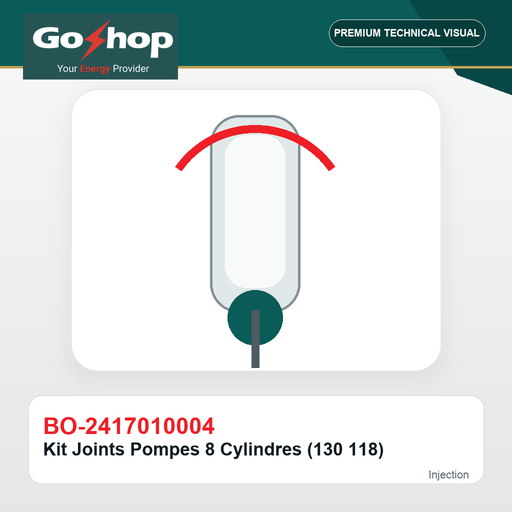 [BO-2417010004] Kit Joints Pompes 8 Cylindres (130 118)