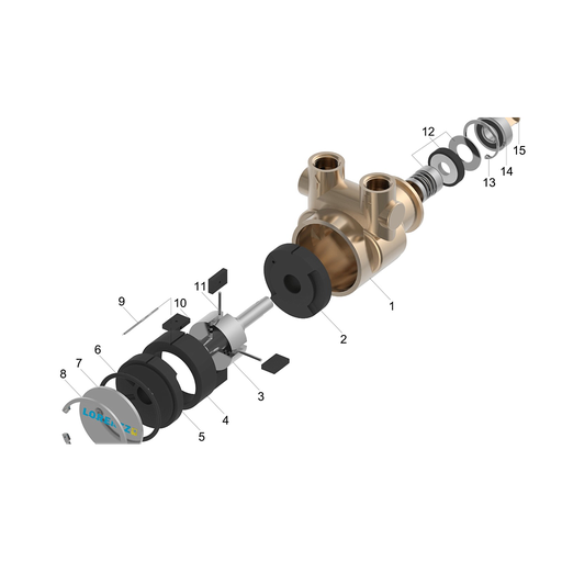 [14-000020] PE BOOST-330, NPT 1/2" 1 Item Code: 14-000020 Customs Code: 84136069 Vane type Surface Pump End