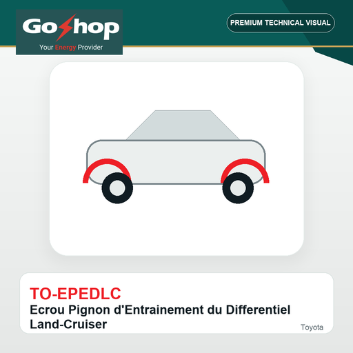 [TO-EPEDLC] Ecrou Pignon d'Entrainement du Differentiel Land-Cruiser