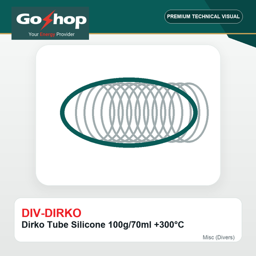 [DIV-DIRKO] Dirko Tube Silicone 100g/70ml +300°C