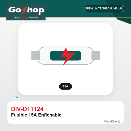 [DIV-D11124] Fusible 15A Enfichable