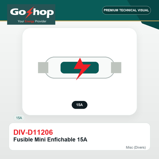 [DIV-D11206] Fusible Mini Enfichable 15A