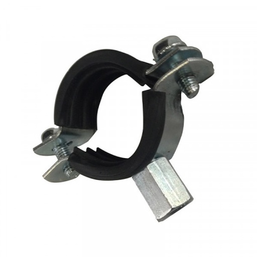 [CLR002-20] Welding Type Clamps M8+10 W/Rubber - 20-25mm