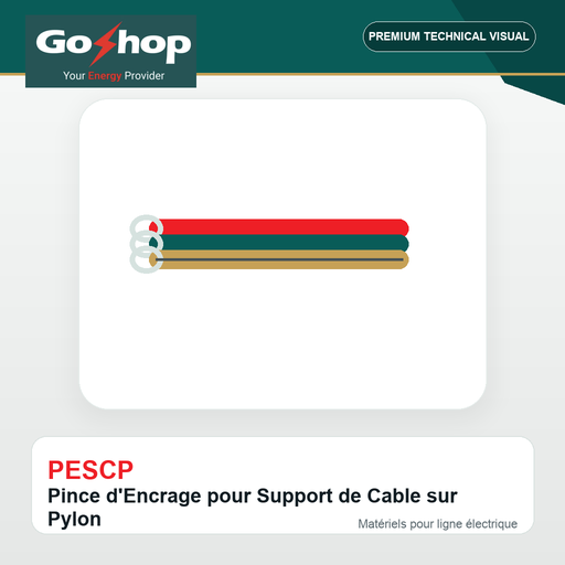 [PESCP] Pince d'Encrage pour Support de Cable sur Pylon