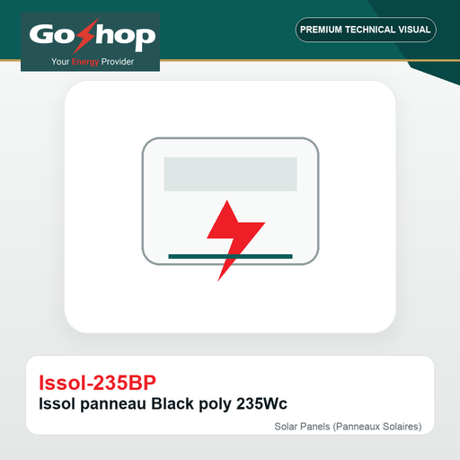 [Issol-235BP] Issol panneau Black poly 235Wc 