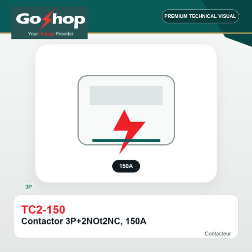 [TC2-150] Contactor 3P+2NOt2NC, 150A