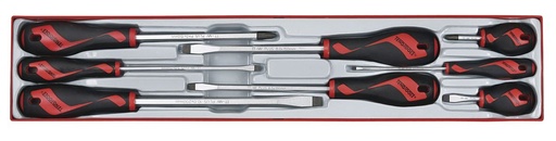 [TTX918N] Jeu de Tournevis Tx-tray 8pcs. TTX918N Flat/Regular/PH Type Screwdriver Set
