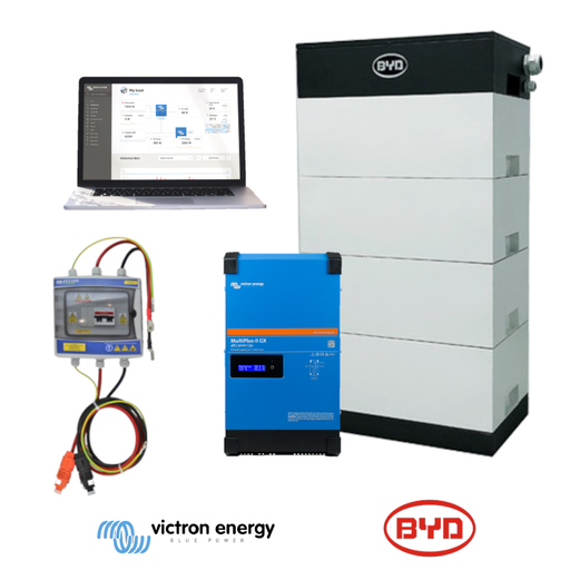 Victron 6000 VA Kit 10 kWh Lithium 4 kW Solaire