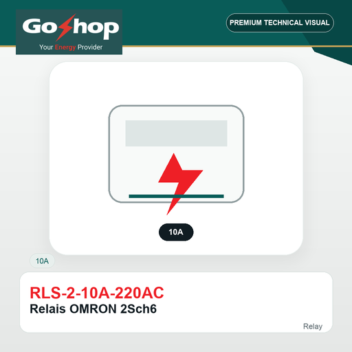 [RLS-2-10A-220AC] Relais OMRON 2Sch6
