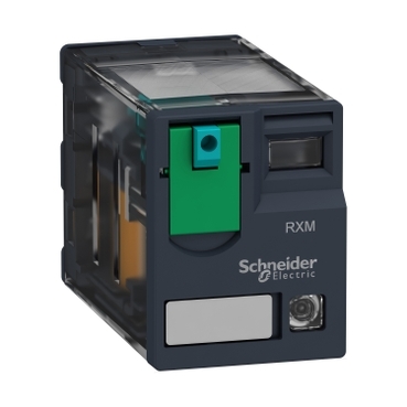 [RXM4AB2JD] Schneider Mini Industrial Relay 4C 12V 6A avec LED